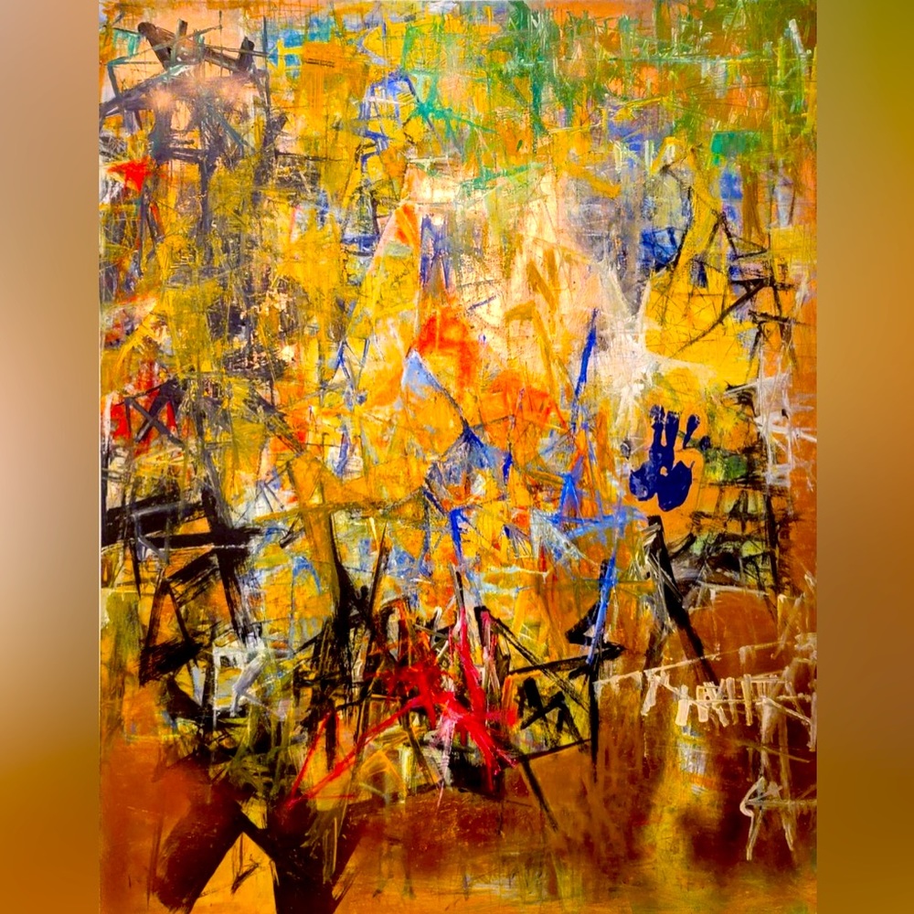 Original wall art limited edition print on canvas 60”x48”x4” w/ cert. of Auth.